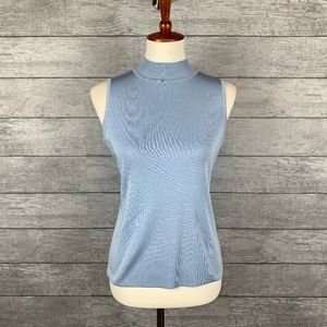 Misook Sleeveless Mock-Neck Tank Top Petite Small